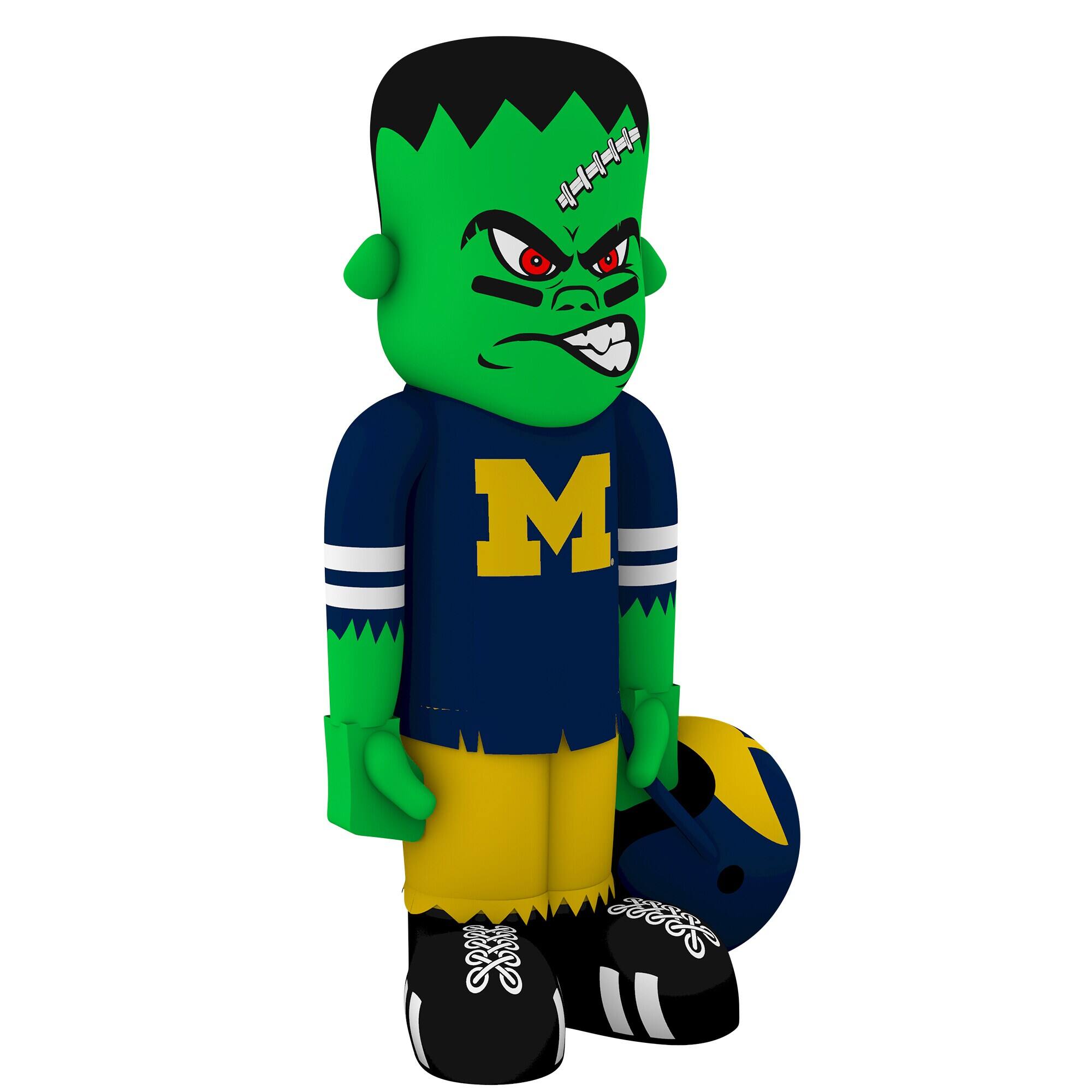 Alt View 2. Sporticulture - Michigan Wolverines Halloween Lawn Inflatable Steinbacker - Multicolor.