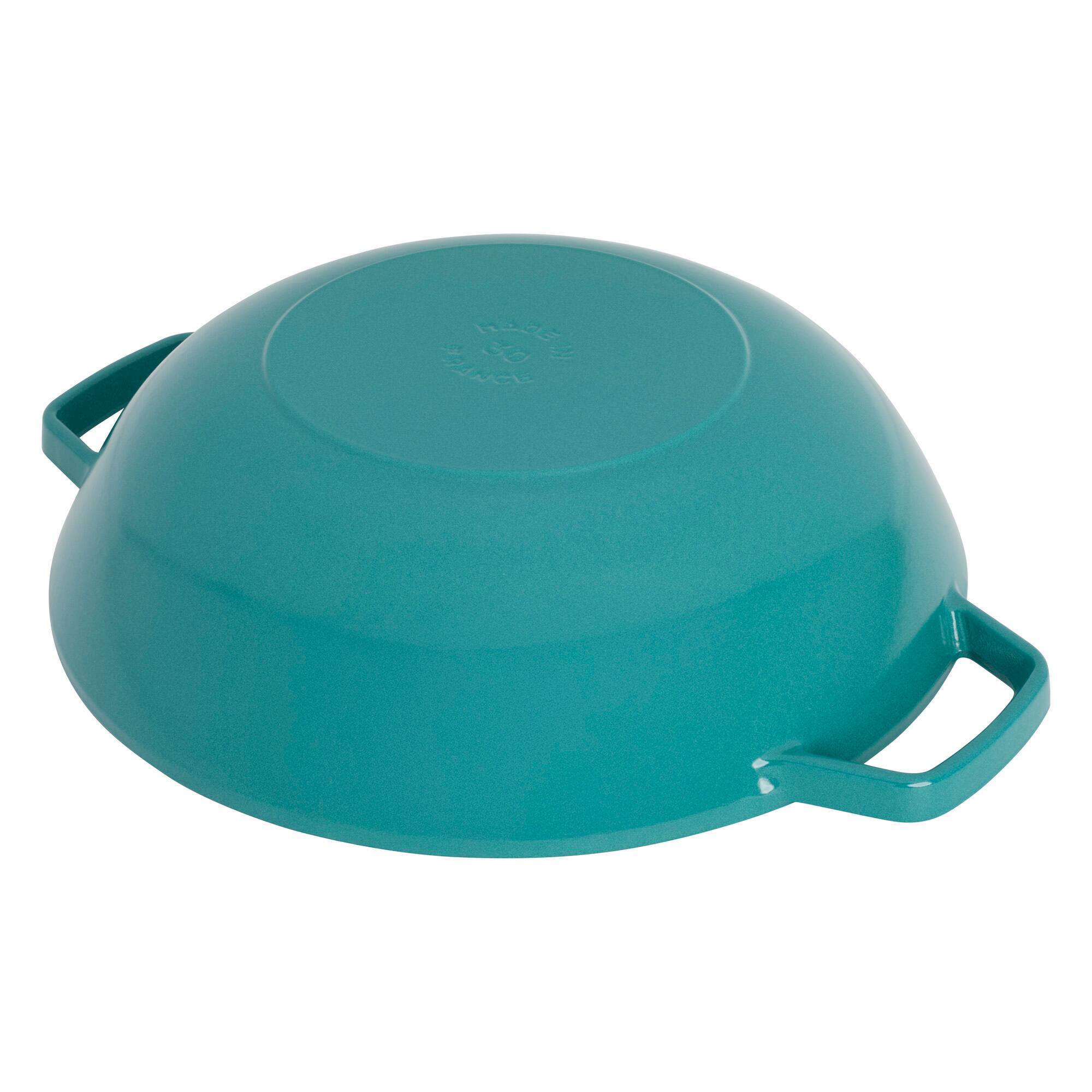 Alt View 2. Staub - Staub Cast Iron Perfect Pan , Dutch Oven, 4.5-quart,  serves 4-5, Made in France, Turquoise - Turquoise.