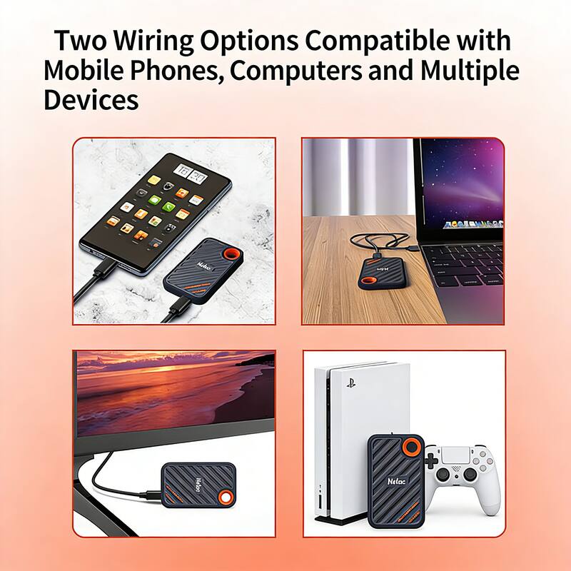 Two Wiring Options Compatible with Mobile Phones, Computers and Multiple Devices