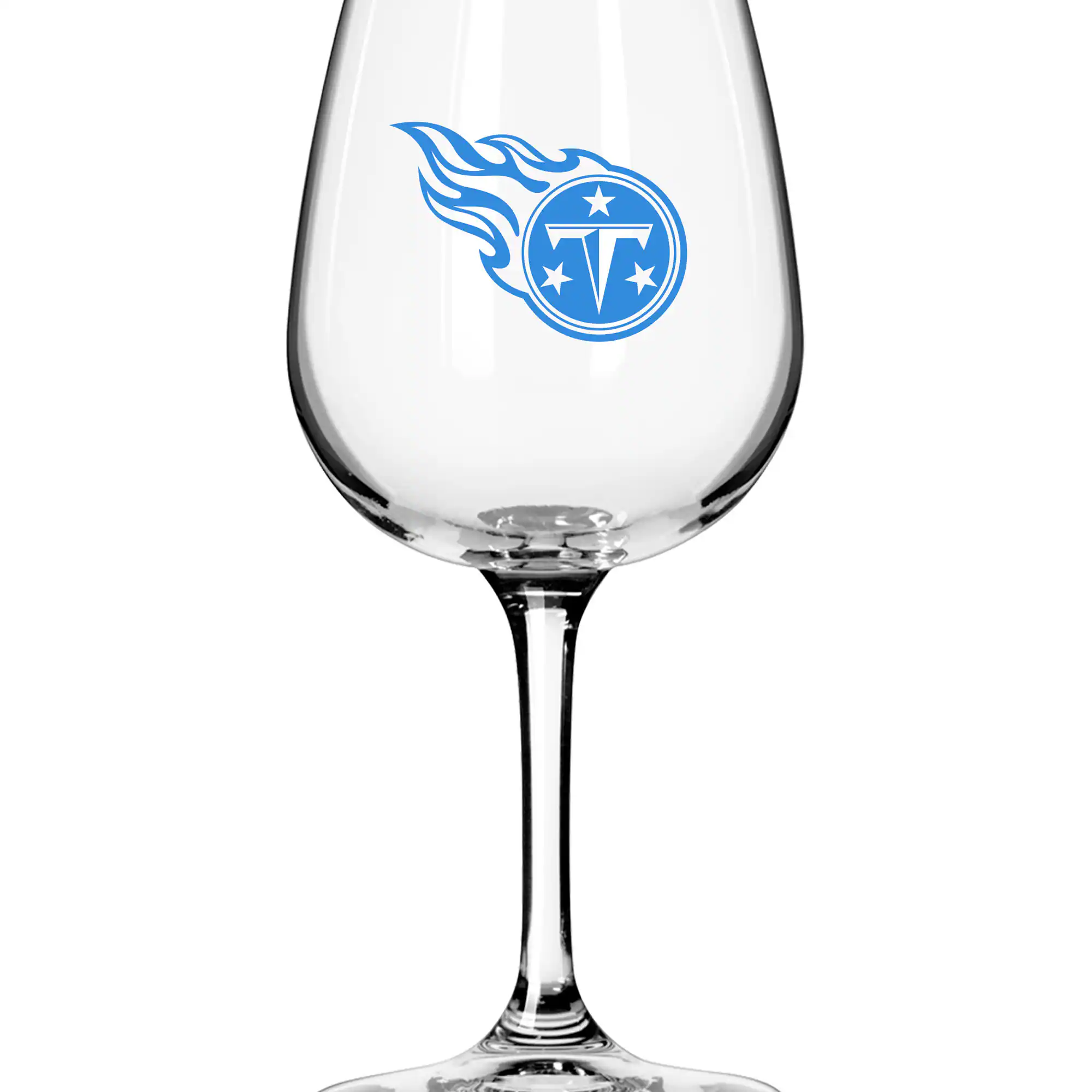 Logo Brands - Tennessee Titans Logo 12oz. Stemmed Wine Glass - Multicolor