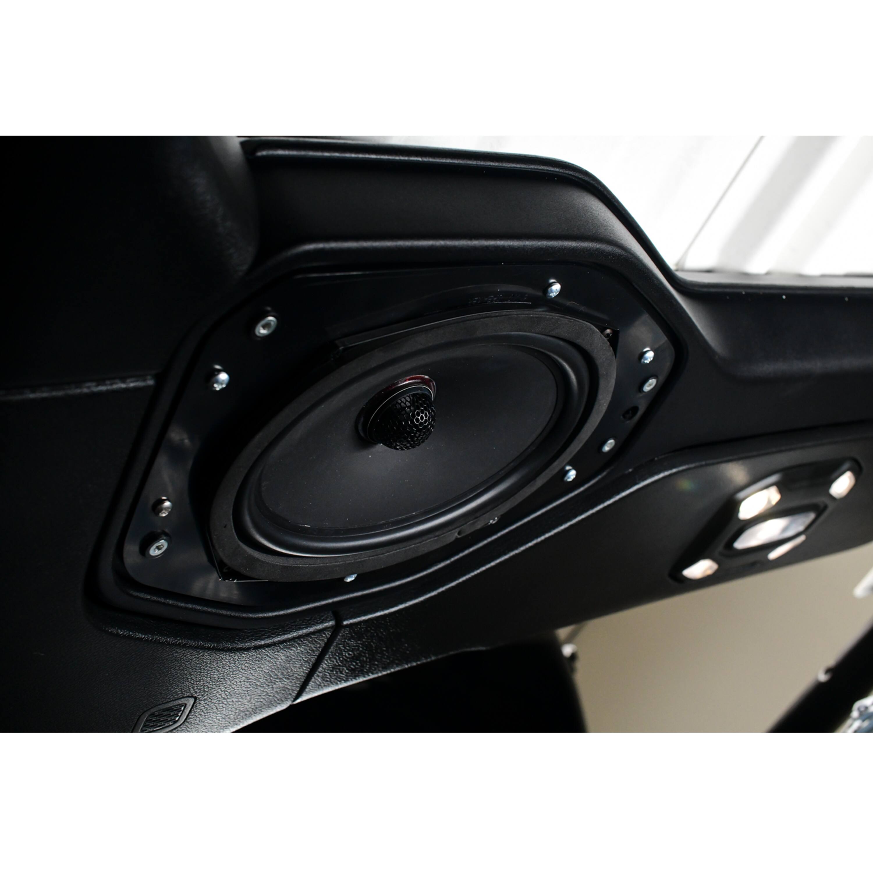 Alt View 14. Stinger - Soundbar Speaker Adapters for Select Jeep Wrangler JL and Gladiator JT Vehicles - Black.