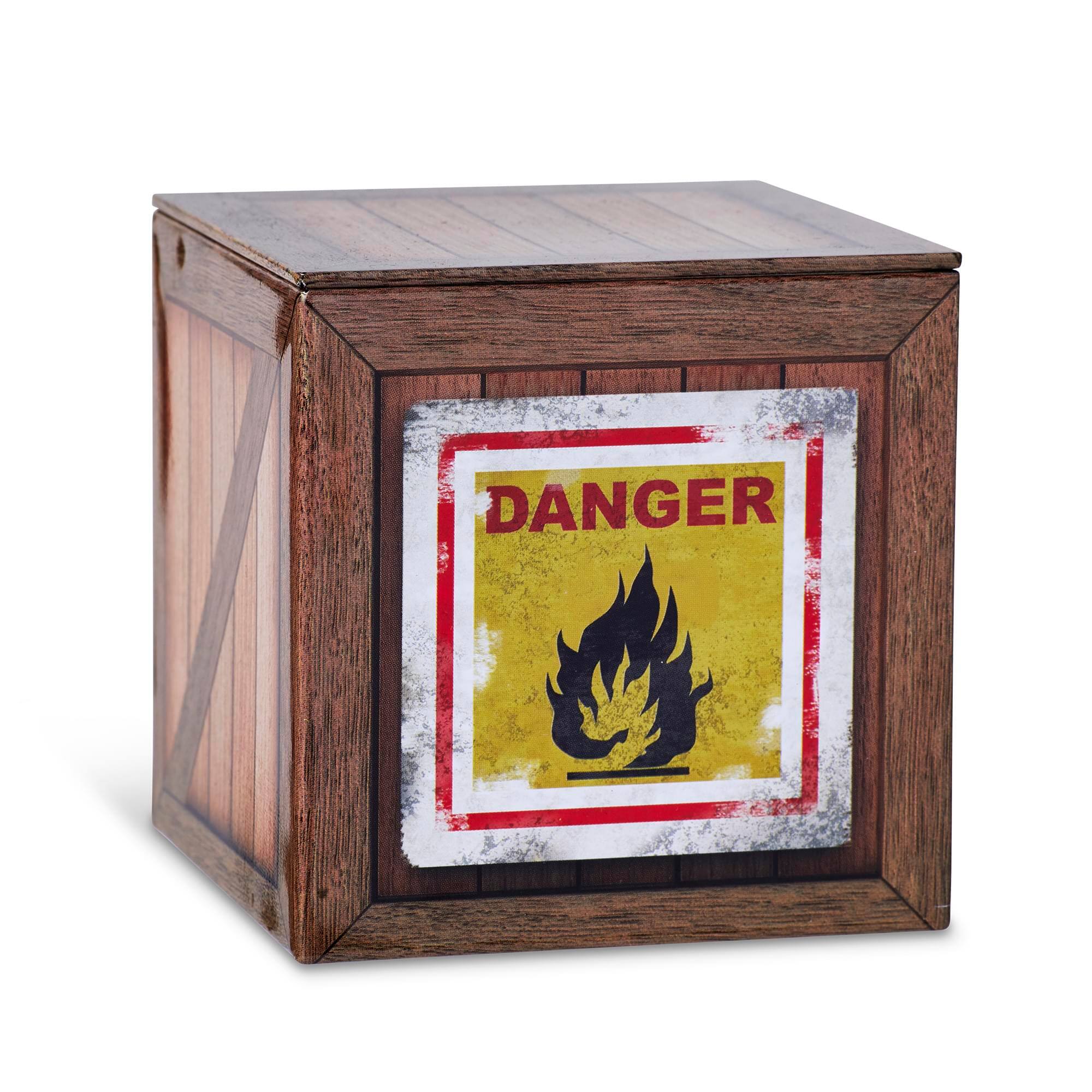 Alt View 10. Toynk - Nintendo Smash Brothers Crate 4 x 4 Inch Tin Storage Box - Brown.