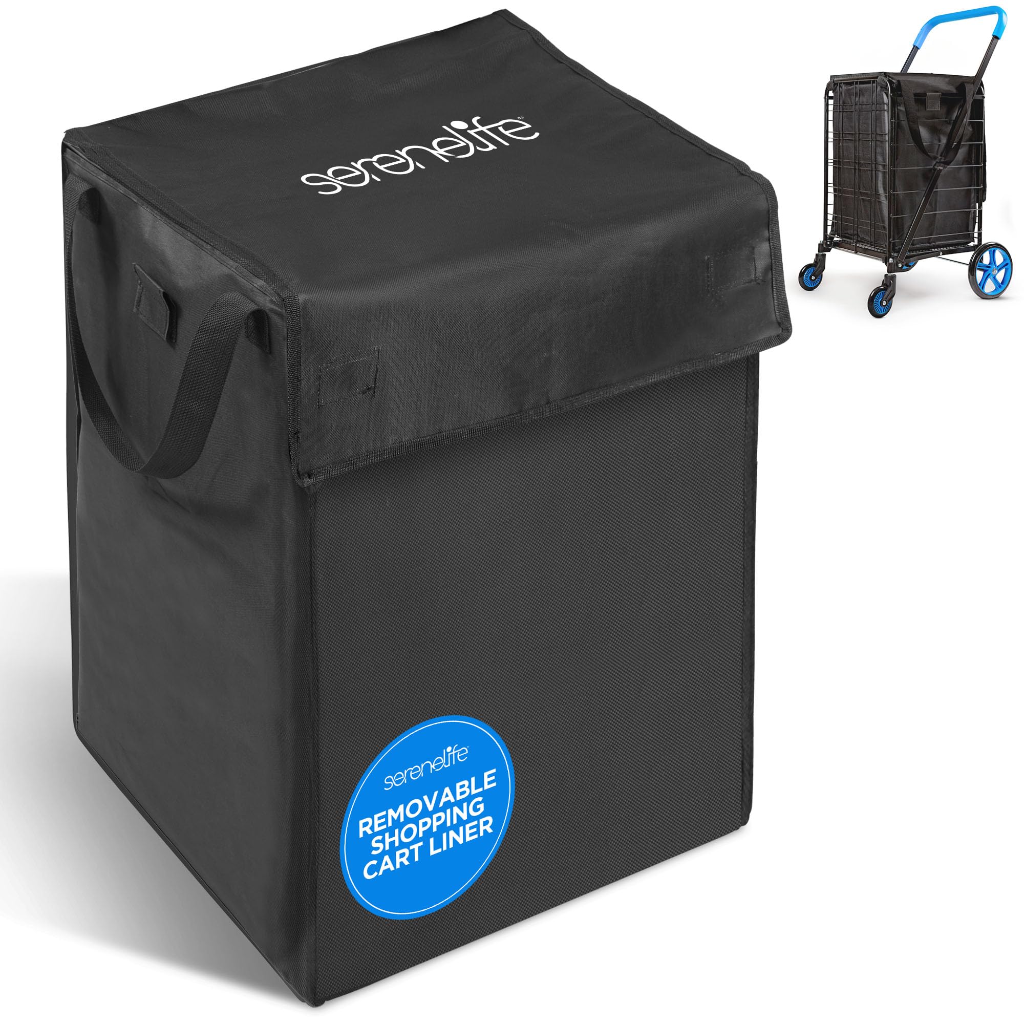 serenelife REMOVABLE SHOPPING CART LINER
