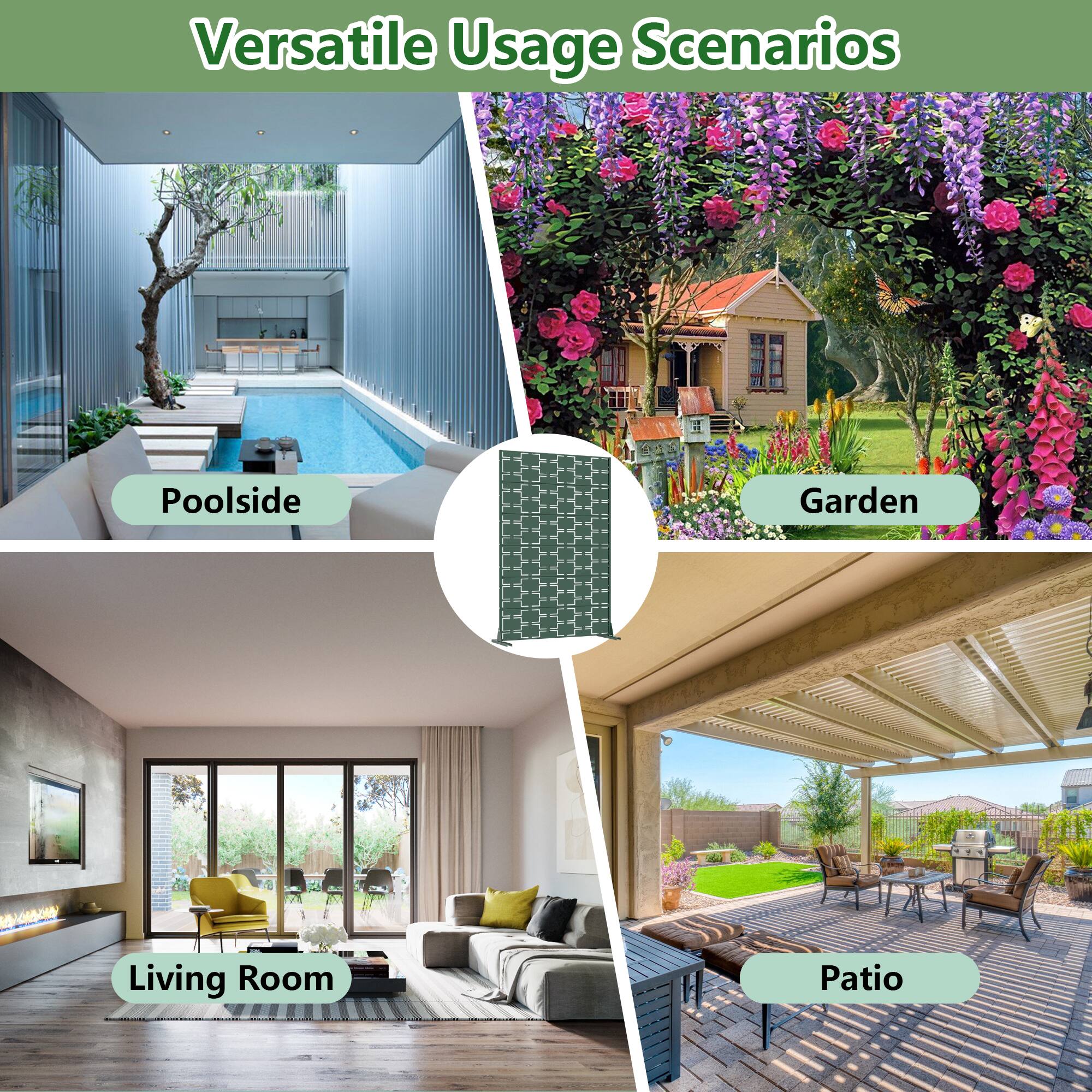 Versatile Usage Scenarios

- Poolsid
- Garden
- Living Room
- Patio