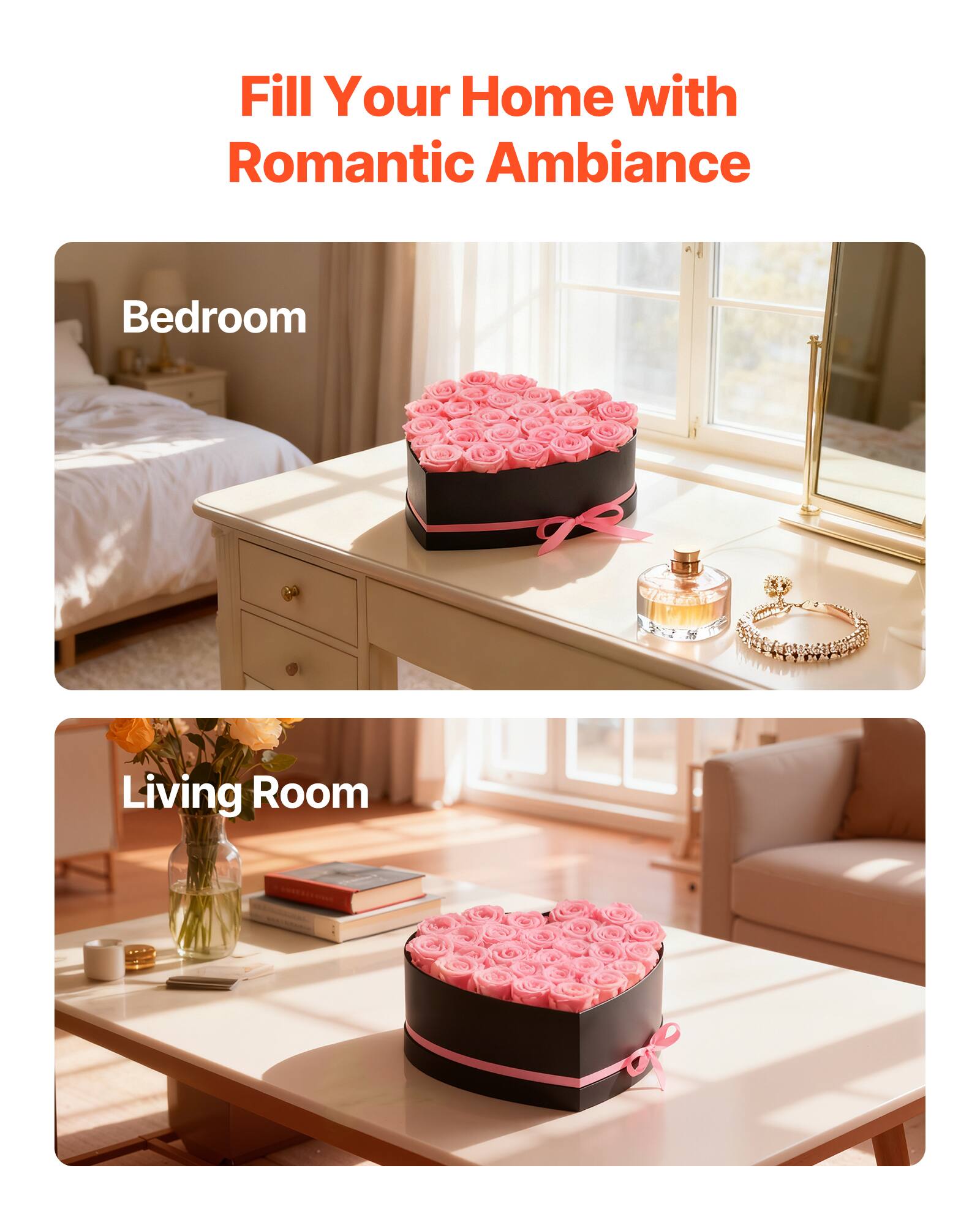 Fill Your Home with Romantic Ambiance

Bedroom

Living Room