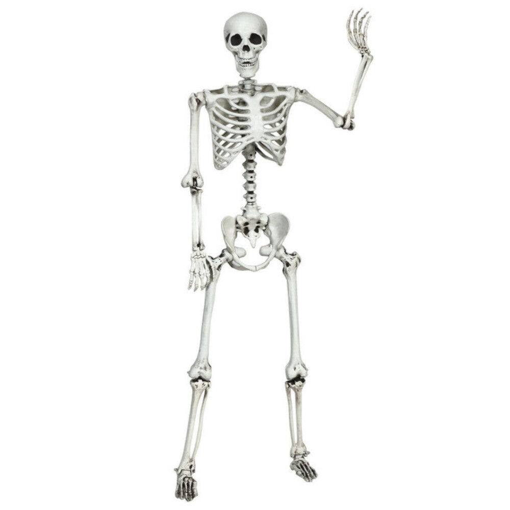 Alt View 7. Boyel Living - Life-Size Hanging Skeleton Decor for Halloween - white.