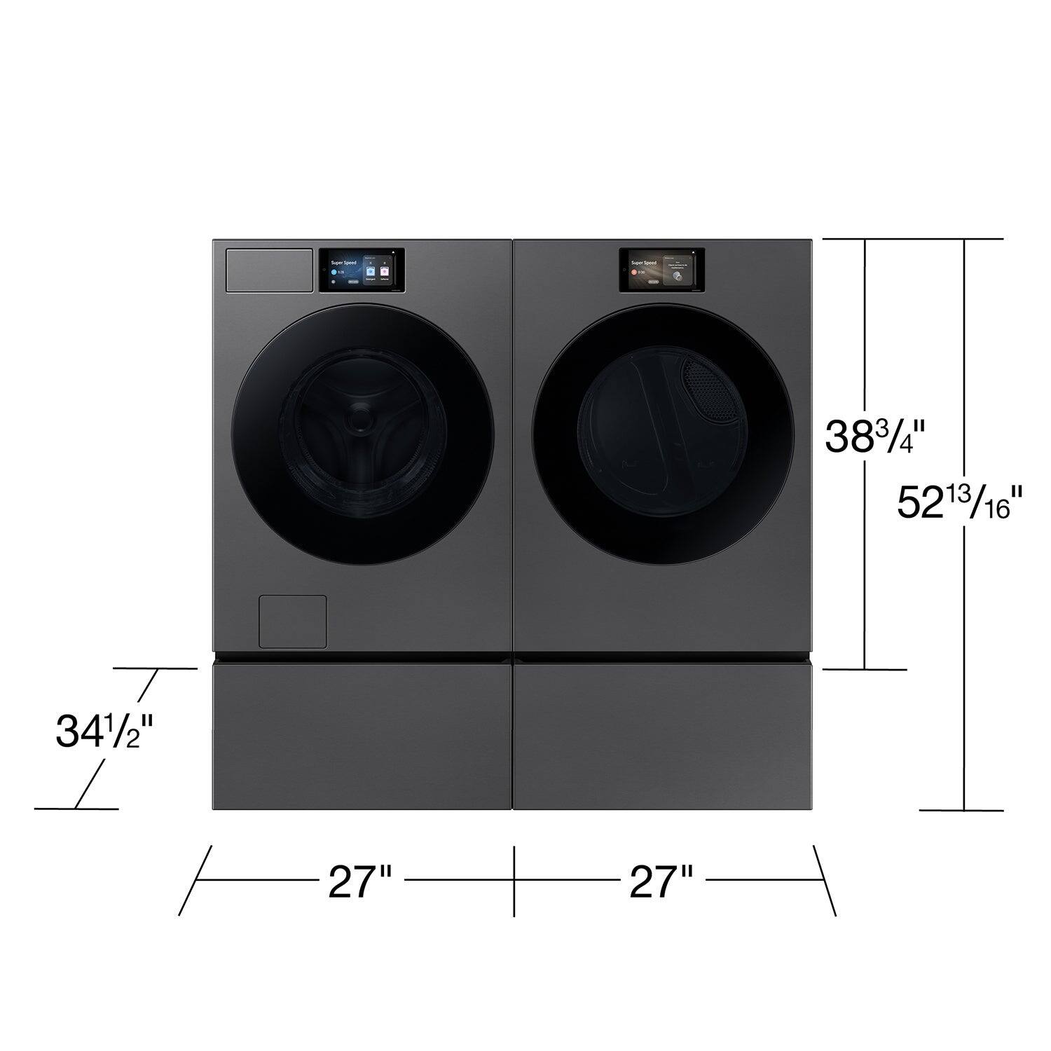 The text on the image reads: "383/4" 5213/16" 341/2" 27" 27". This text is grouped and corrected as follows:

"383/4" 5213/16" 341/2" 27" 27"

Grouped:

* 383/4" 5213/16" 341/2" 27" 27"

Corrected:

* 383/4" 5213/16" 341/2" 27" 27"