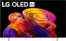 Front. LG - 65" Class B6E Series OLED AI 4K Smart webOS TV (2026).