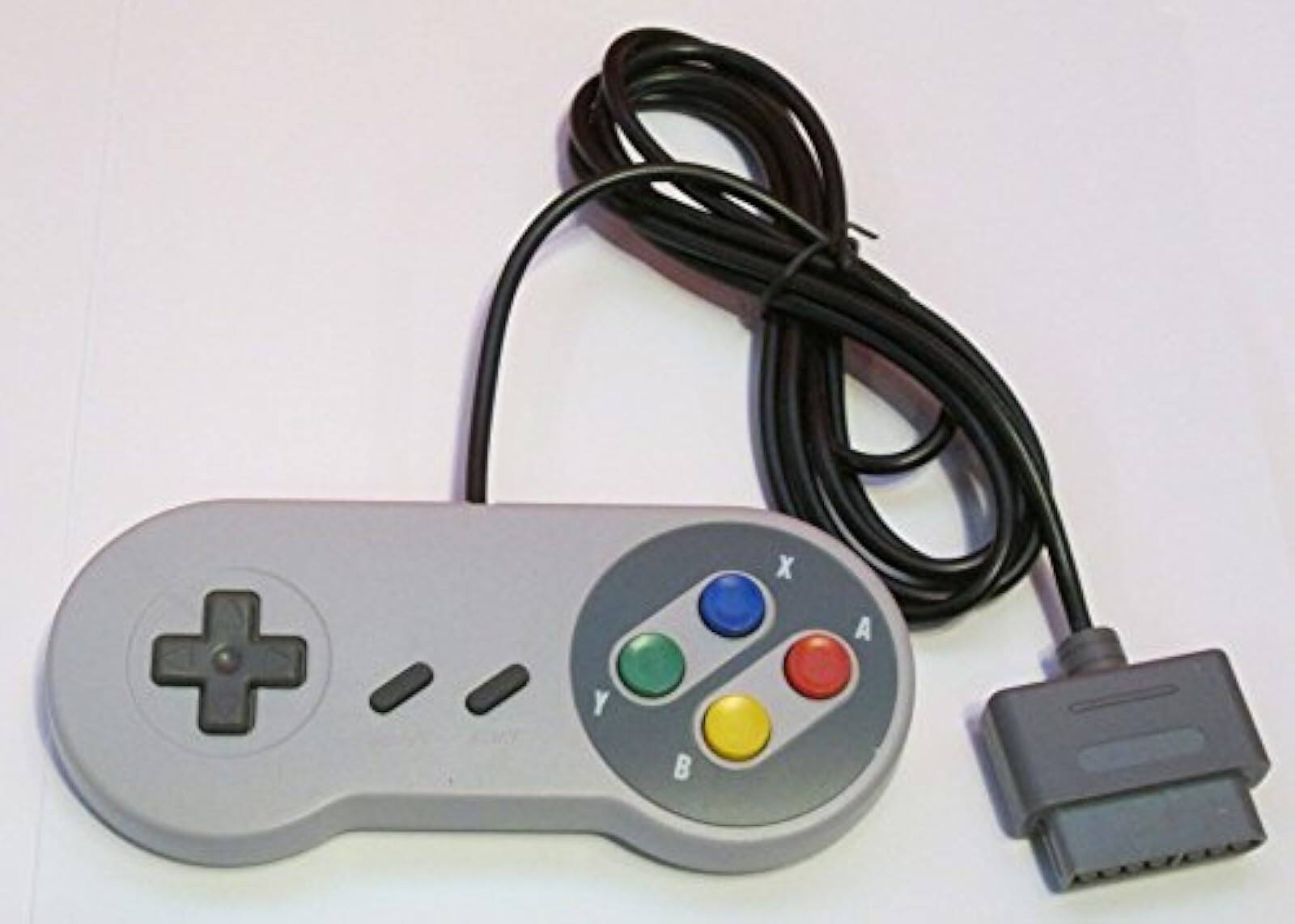Front. Mars Devices - Replacement Controller for Super Nintendo SNES - Gray.