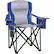 Front. Bestier - Bestier Folding Steel Camping Chair with Side Pocket and Cup Holder for Fishing,Camping - Blue.