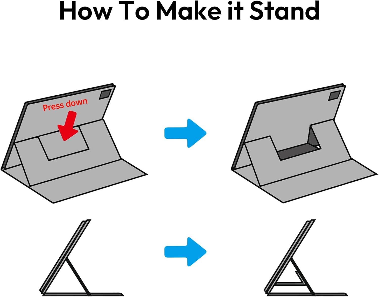 How To Make it Stand

Press down