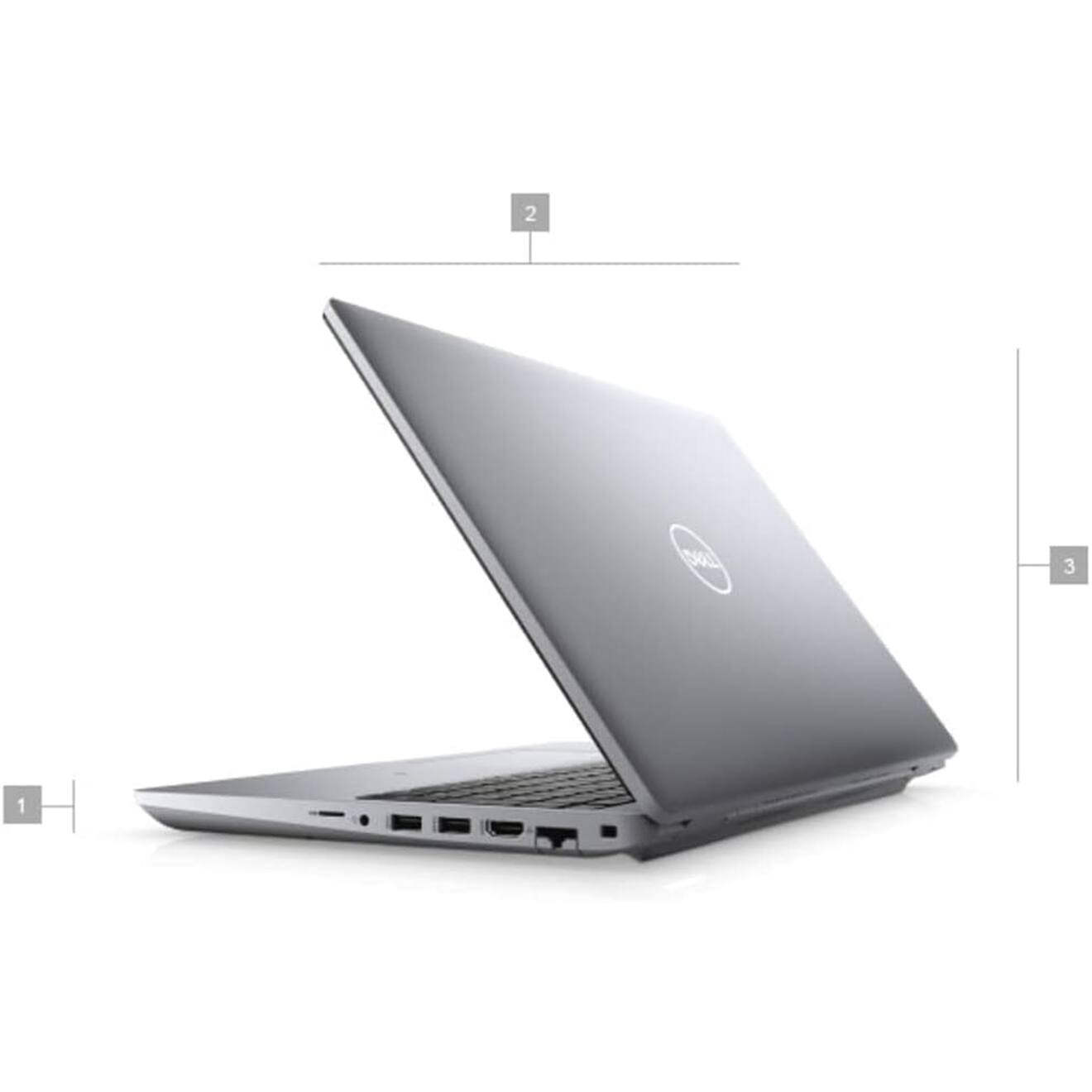 Angle. Dell - Latitude 5521 15.6" 16GB 512GB SSD Core™ i7-11850H 2.50GHz WIN11P, Grey - Gray.