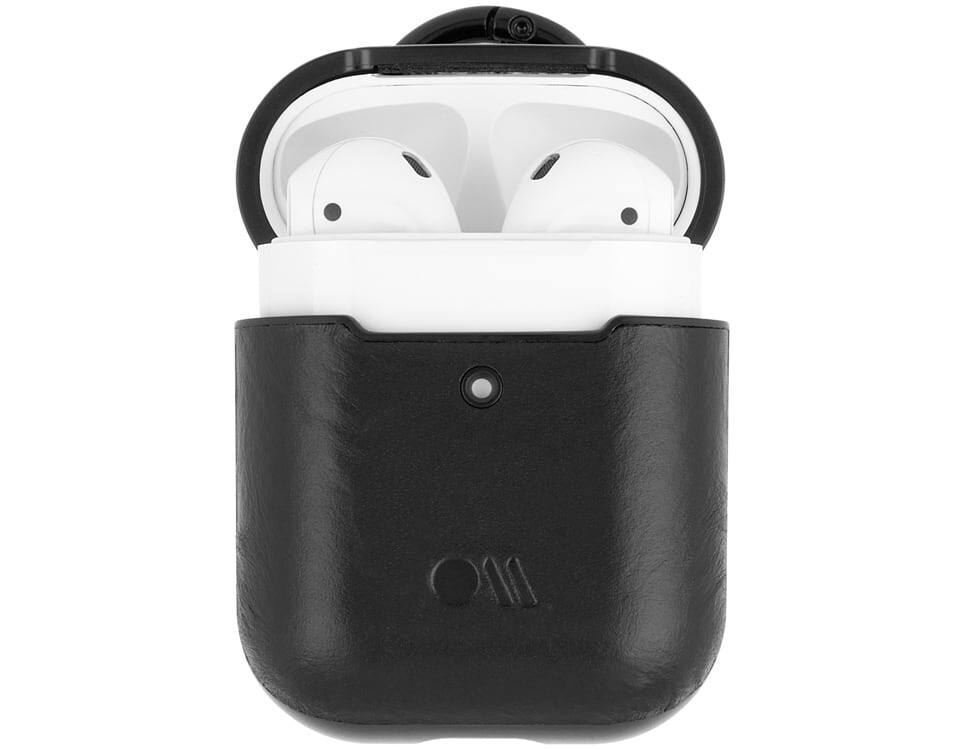 Angle. Case-Mate - Case-Mate Hook UPS Case and Neck Strap AirPods Black - Black.
