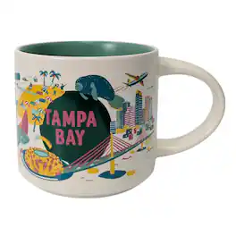 Starbucks - Discovery Series Tampa Bay Ceramic Mug, 14 Oz - Green