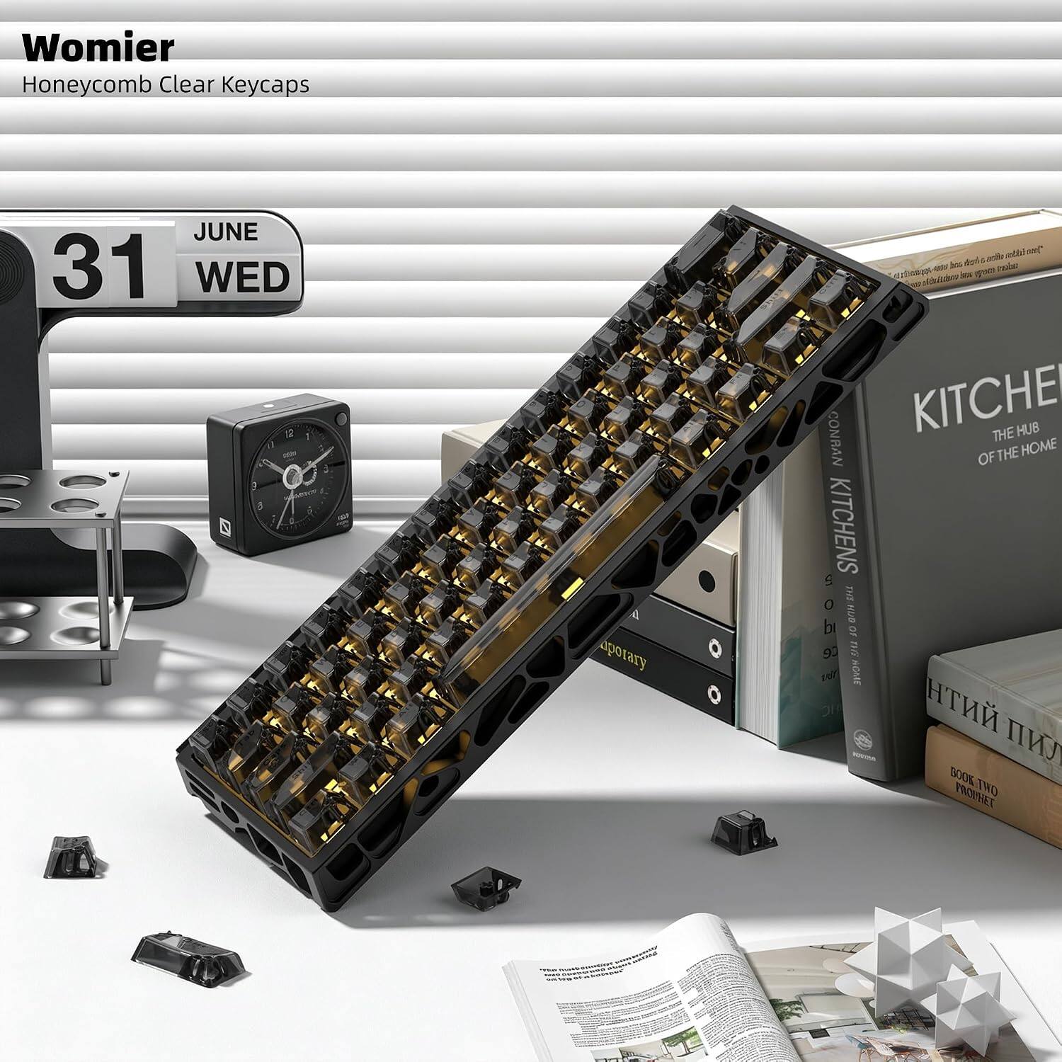 Womier Honeycomb Clear Keycaps

JUNE 31 WED

porary

don acth: Joan-fakken FORS and roke Martheraphy ice greato www.doru CONBAN KITCHE THE HUB HOME OF THE 0 KITCHENS THE oho HISB OF ce Lifi telf BOOK TWO PROPHET