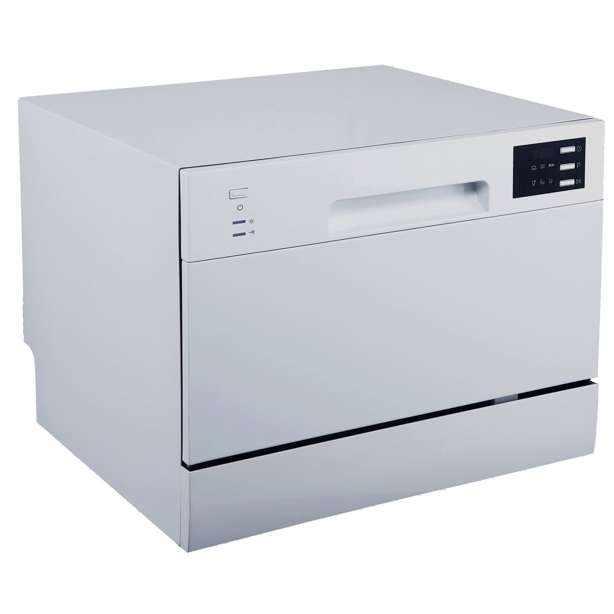 Alt View 8. SPT - 21 in. Silver Portable Countertop 120-Volt Dishwasher with 6 Cycles with 6 Place Settings Capacity - Silver.