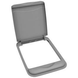 Rev-A-Shelf - 50 qt. Trash Can Replacement Lid, (Lid Only), RV-50-LID-17-1-40 - Silver