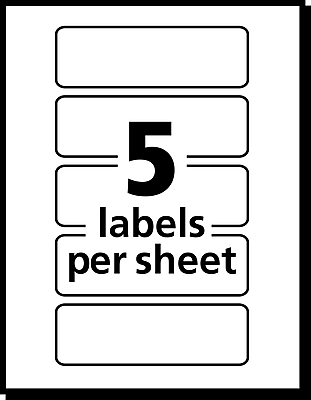 5 labels per sheet