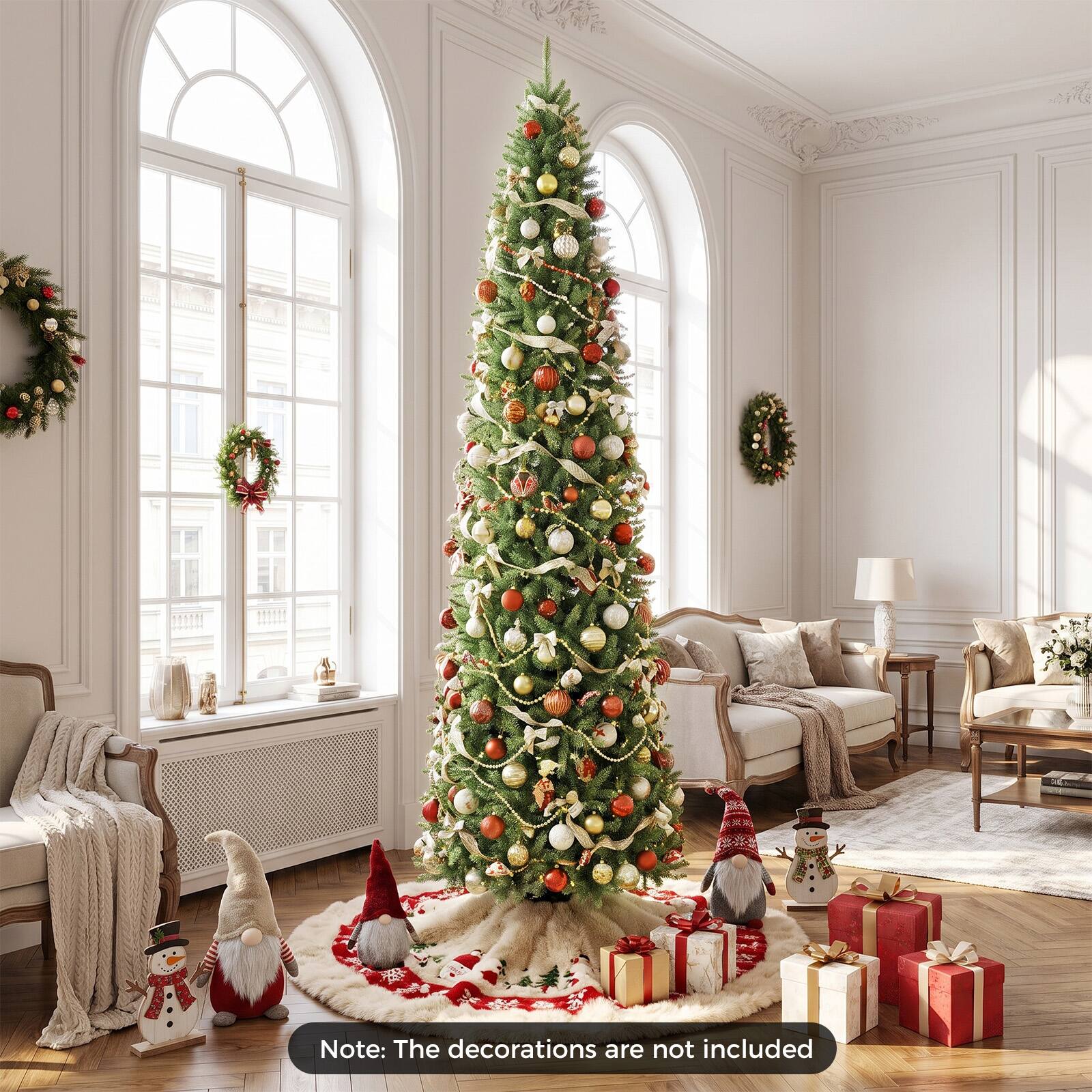 Note: The decorations are not included