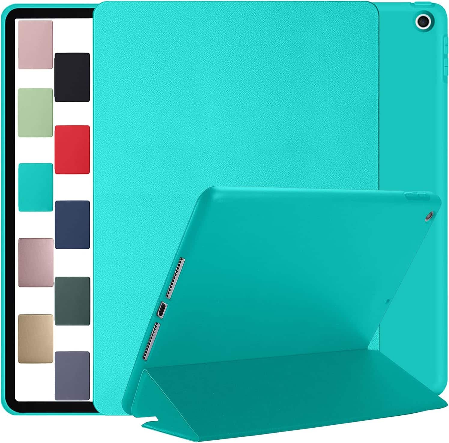 "DuraSafe Cases - iPad 9.7"" 4th/3rd/2nd Gen 2012/2011 Silicone-Back Smart Cover for Viewing and Typing A1395 A1396 A1397 A1416 A1430 A1403 - Green" price history on PriceWatchPro