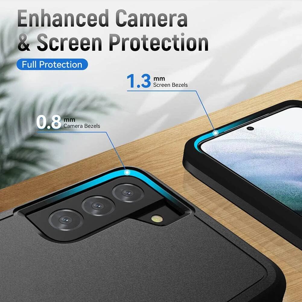 Enhanced Camera & Screen Protection
Full Protection
1.3 mm Screen Bezels
0.8 mm Camera Bezels