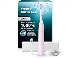Philips Sonicare - 6500 - Sonic Tech, Pressure Sensor, 9 Modes, Smart Timer, 21-Day Battery, Light - Pink