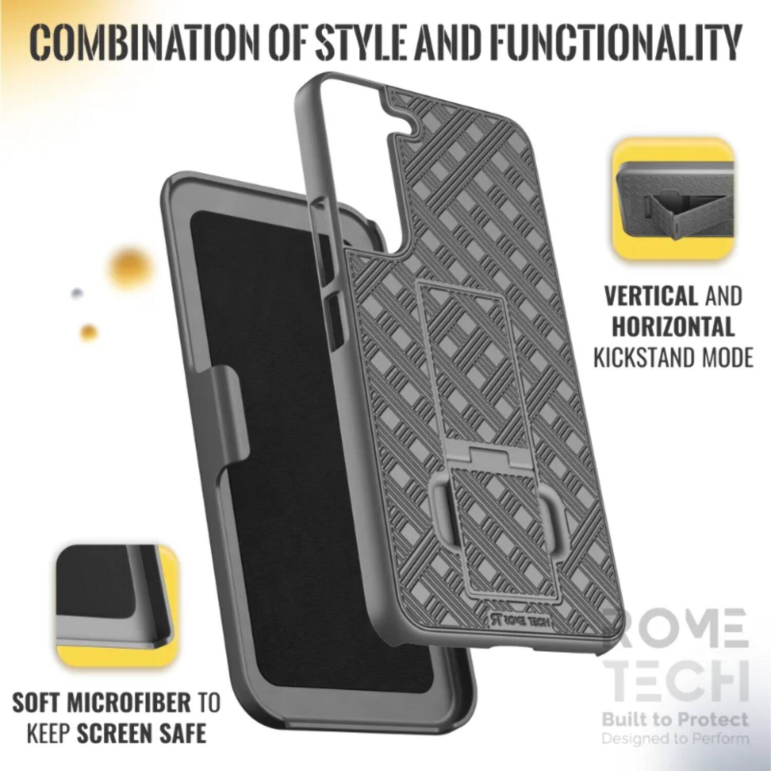 COMBINATION OF STYLE AND FUNCTIONALITY

VERTICAL AND HORIZONTAL KICKSTAND MODE

SOFT MICROFIBER TO KEEP SCREEN SAFE

BOKE TECH

Built to Protect
Designed to Perform
