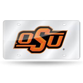Rico Industries - OSU Oklahoma State Cowboys Acrylic License Plate Laser Tag - Multi
