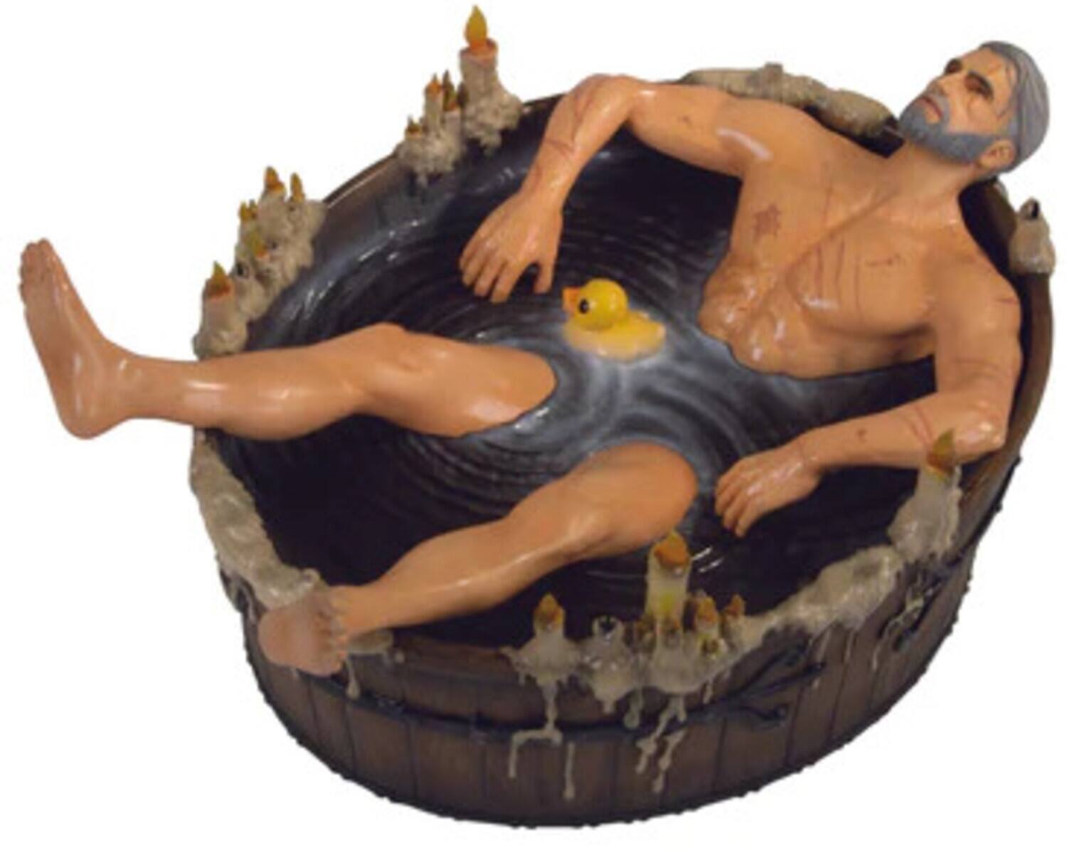 Alt View 2. Dark Horse Comics - Dark Horse - The Witcher 3: Wild Hunt - Geralt in the Bath Statuette   - Collectibles - Multicolor.