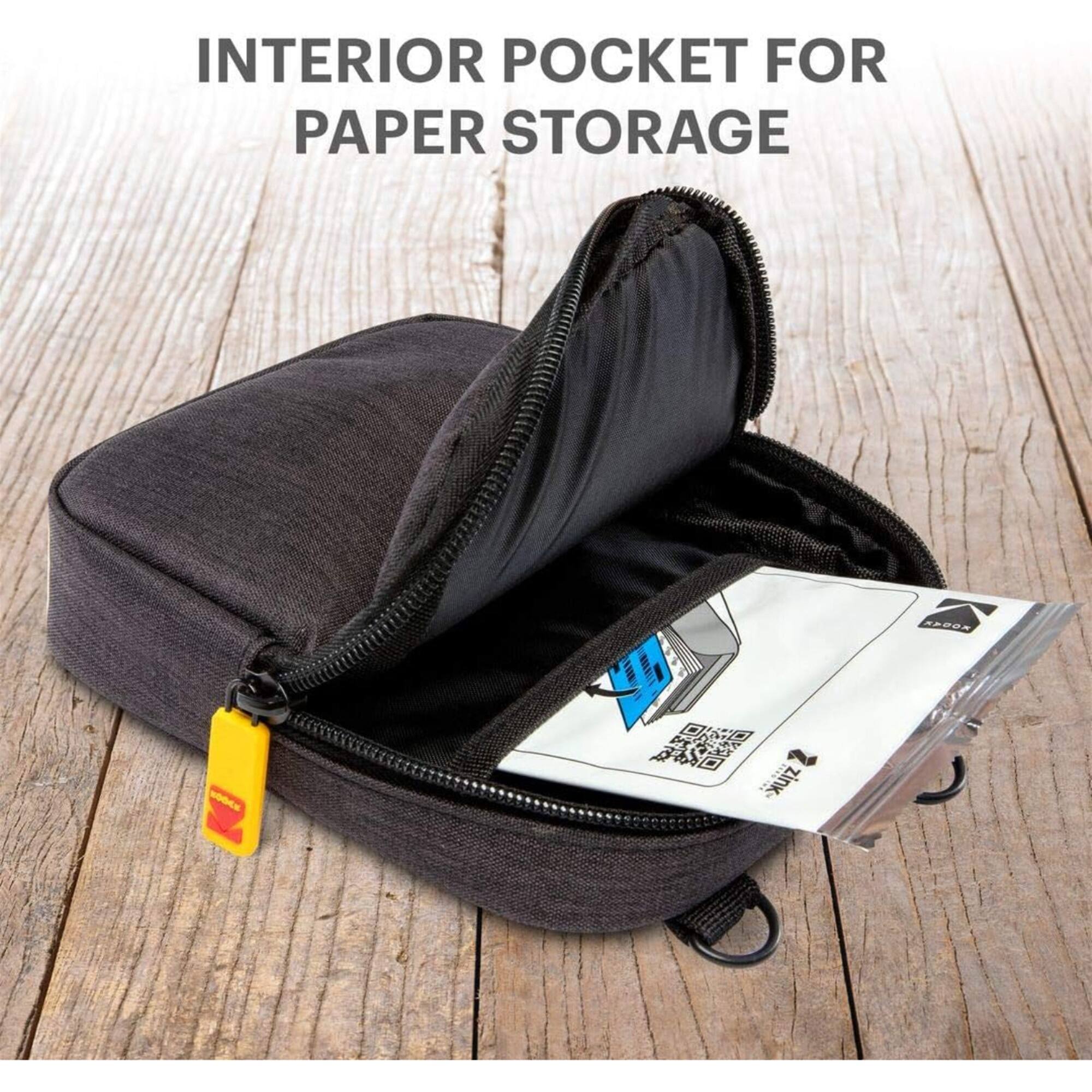 INTERIOR POCKET FOR PAPER STORAGE