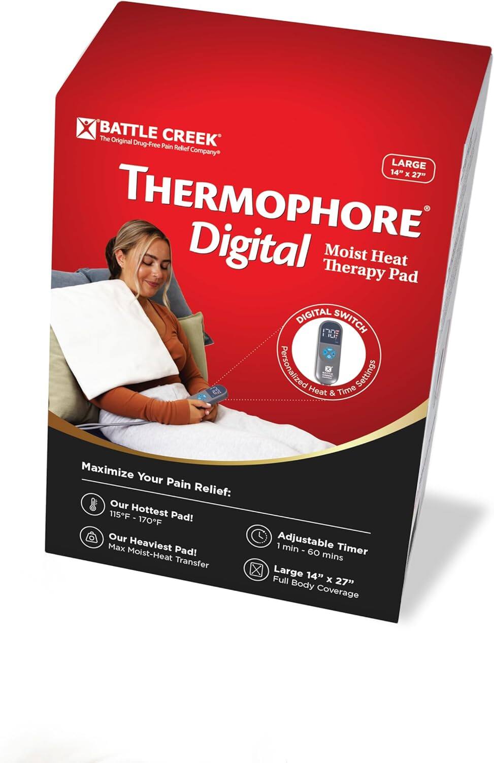 Thermophore Digital Moist Heat Therapy Pad (Model 655) – Large 14