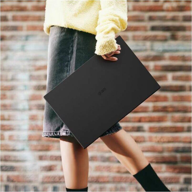 Alt View 7. LG - LG gram Pro 17Z90TR-E.AAB4U1 17" Notebook - WQXGA - 144 Hz - Intel Core Ultra 7 255H - Intel Evo Platform - 16 GB - 1 TB - Black.