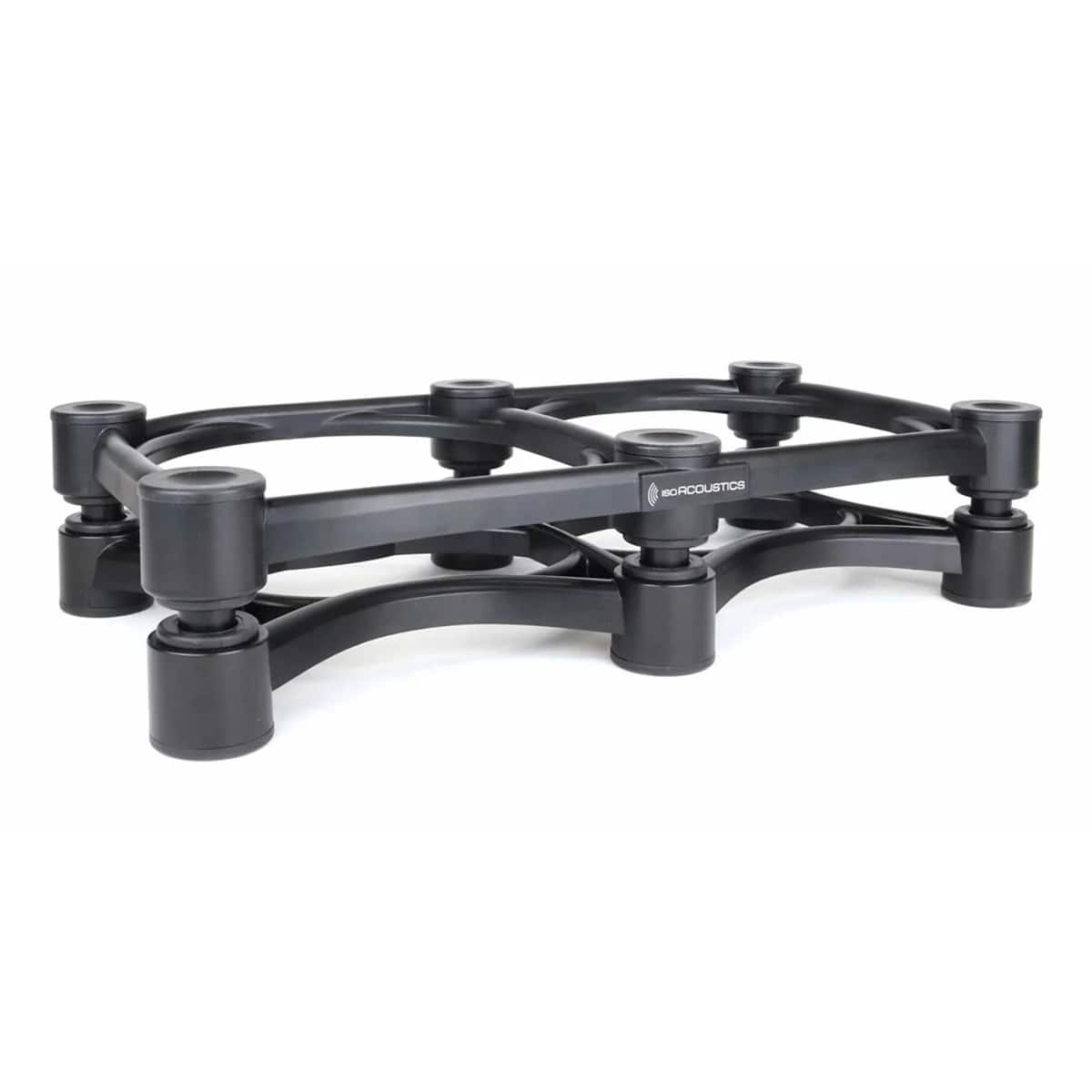 Front. IsoAcoustics - IsoAcoustics Iso-430 17" x 9" Speaker Isolation Stand with Tilt Adjustment - Each - Black.