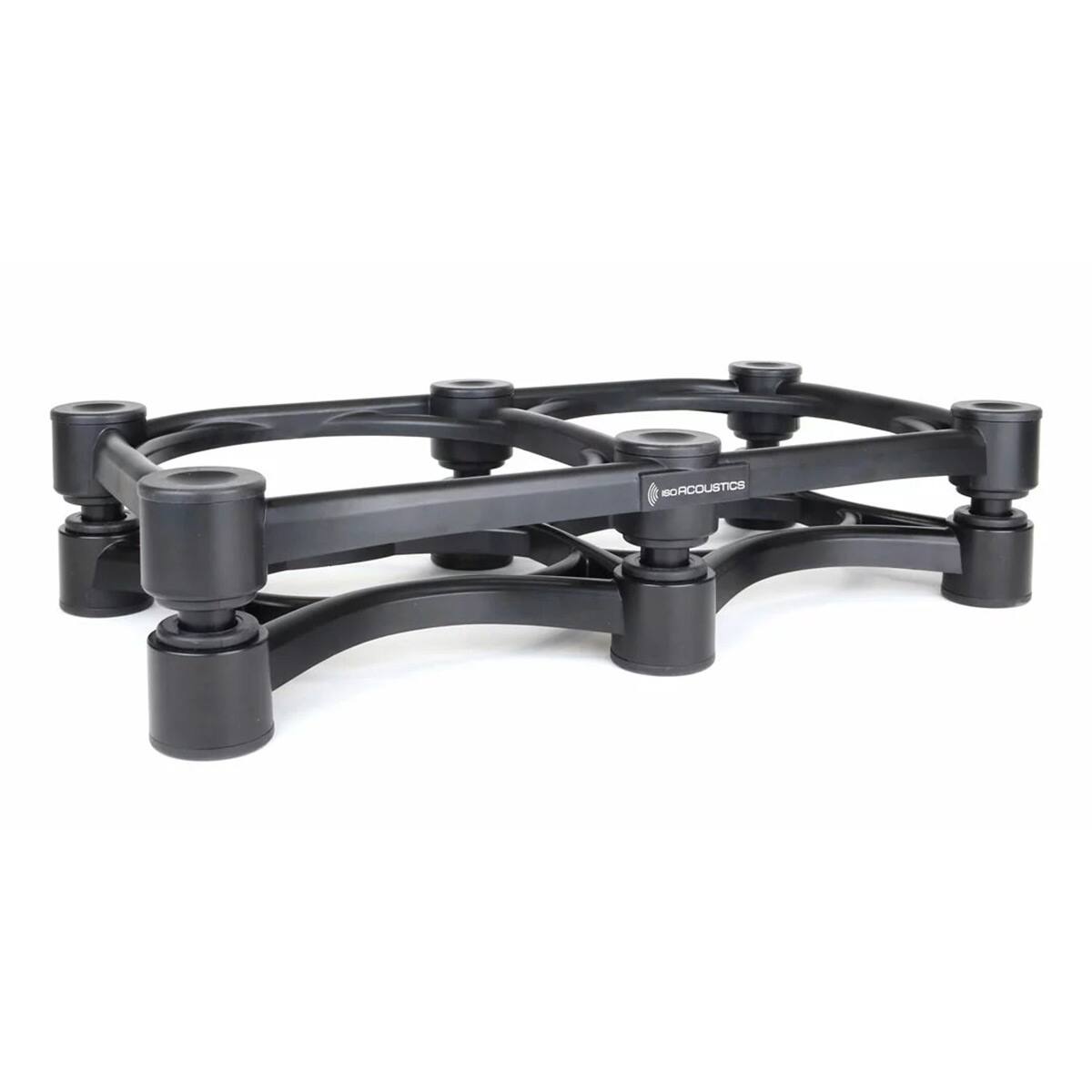 Front. IsoAcoustics - IsoAcoustics Iso-430 17" x 9" Speaker Isolation Stand with Tilt Adjustment - Each - Black.