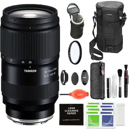 75 50 35 28
TAMRON F/2A 28-75mm
62 III VXD Di
TAMRON PIXEL LENS CLEANING PAPER
1
leaning Wipe
WET
Cleaning Wipe
DRY