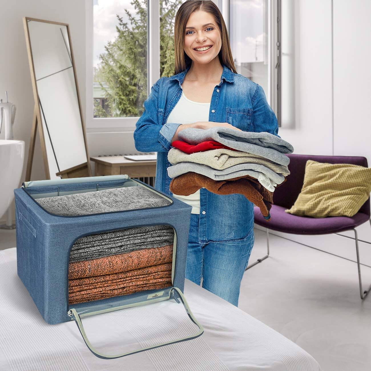 Alt View 1. Sorbus - Sorbus Tree Stump Stool, Storage Ottoman 15 Inch Fake Tree Stumps Log Stool Storage, Artificial Tree Trunk, Foot Rest - Brown 2 Pack.