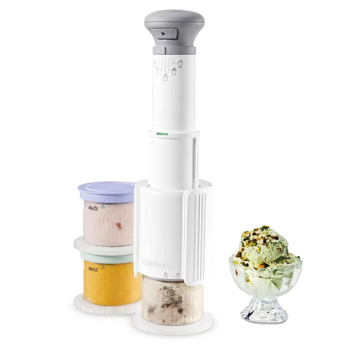 Cuisinart - FastFreeze 5-in-1 Ice Cream, Sorbet, Milkshakes, Slushies and Mix-In Frozen Dessert Maker - White price history on PriceWatchPro