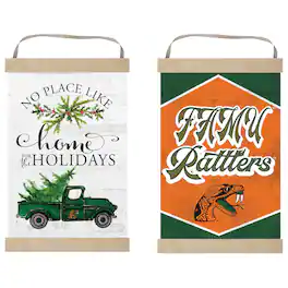 Jardine - Florida A&M Rattlers 12" x 20" Reversible Banner Sign - White