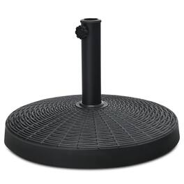 Kadyn - Outdoor Umbrella Base49 LBS Patio Resin Umbrella Base Stand for Outdoor - Black