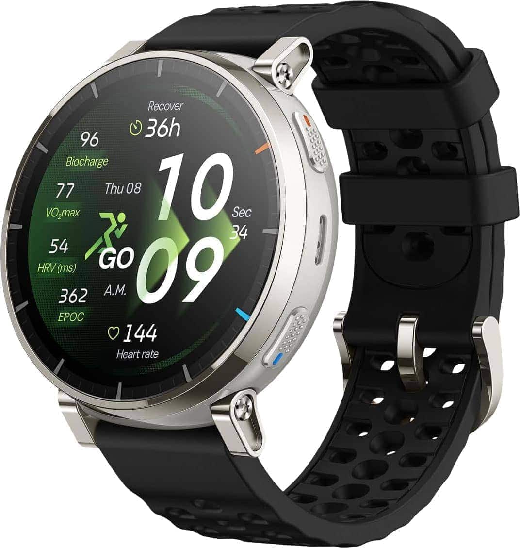 Amazfit - Active 3 Premium Smartwatch 45mm - Silver - (2026) price history on PriceWatchPro