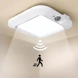 ACJPR - Battery Operated Motion Sensor LED Ceiling Light, Indoor, Daylight (72)