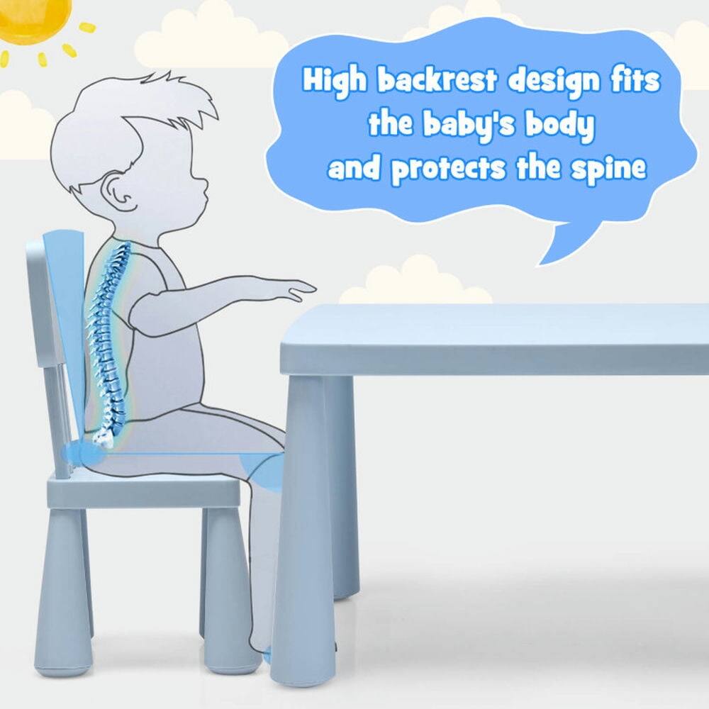 High backrest design fits the baby's body and protects the spine