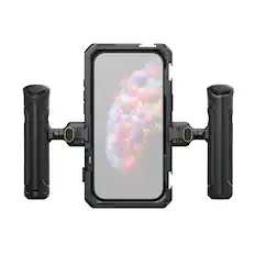 Front. Smallrig - SmallRig Dual Handheld Mobile Video Cage Kit for iPhone 17 Pro Max.