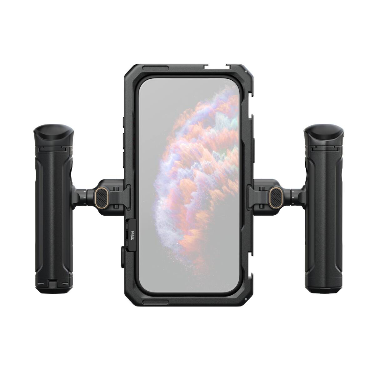 Front. Smallrig - SmallRig Dual Handheld Mobile Video Cage Kit for iPhone 17 Pro Max.
