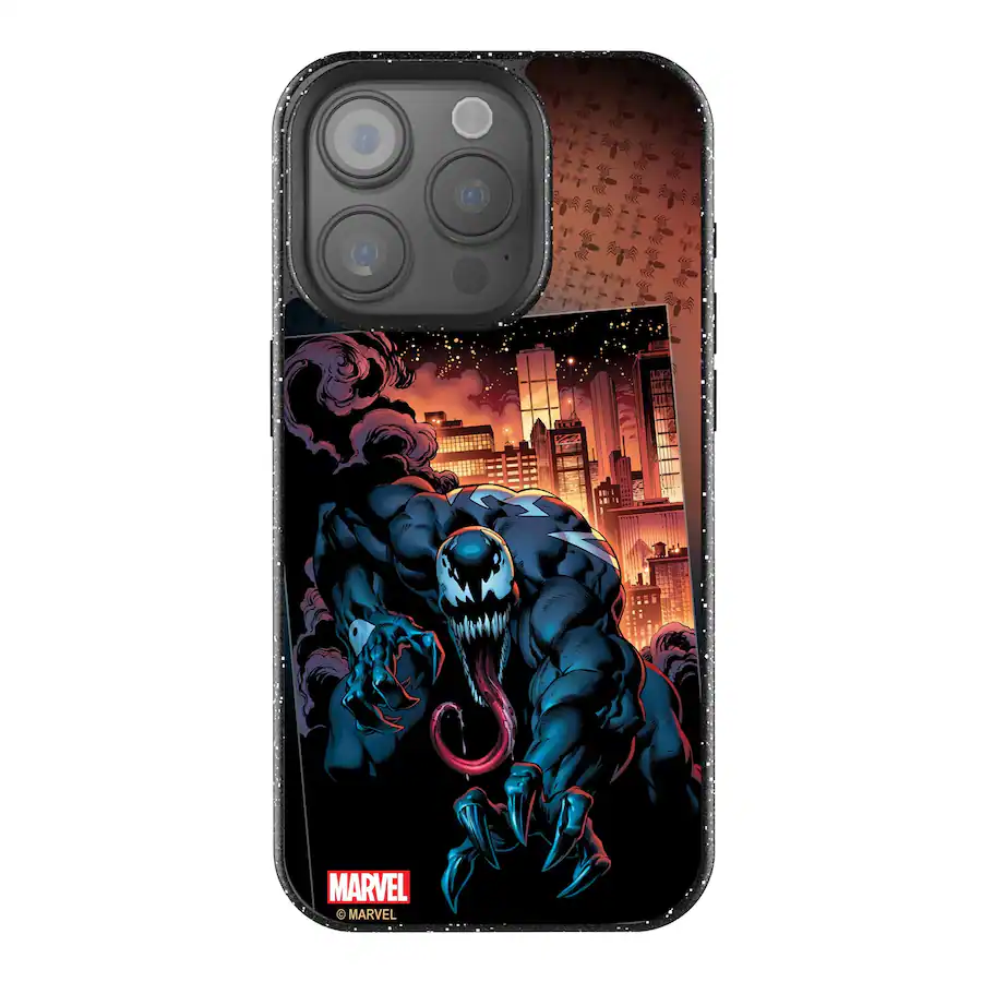 Keyscaper Marvel Cover Art Black Bling Phone Case Apple iPhone 15 Pro ...