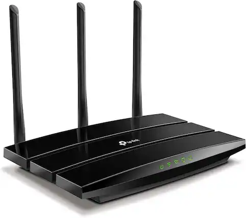 Front. TP-Link - AC1900 Smart Wi-Fi Router Archer A8 High Speed MU-MIMO Wireless Router Dual Band Router for Wireless Internet - Black.