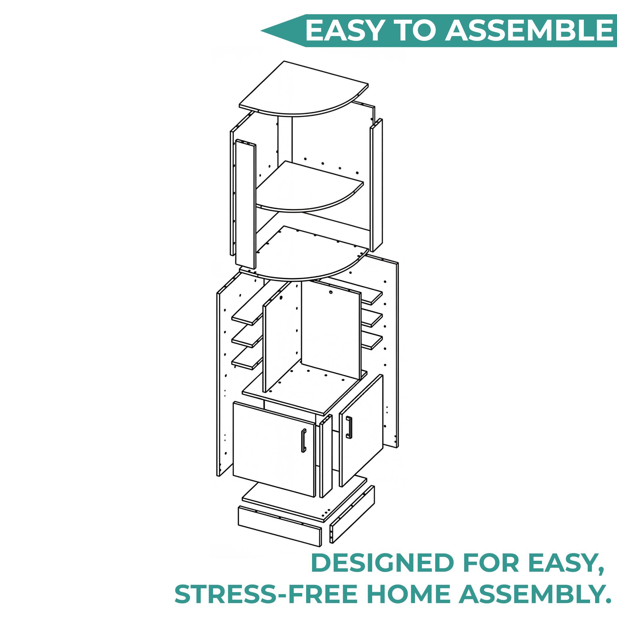 EASY TO ASSEMBLE  
DESIGNED FOR EASY, STRESS-FREE HOME ASSEMBLY.
