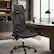 Front. ACGAM - CG-5455M Ergonomic Office Chair, High Back Breathable Mesh Chair w/ Adjustable Lumbar Support, Headrest & Armrests,Tilt - Black.