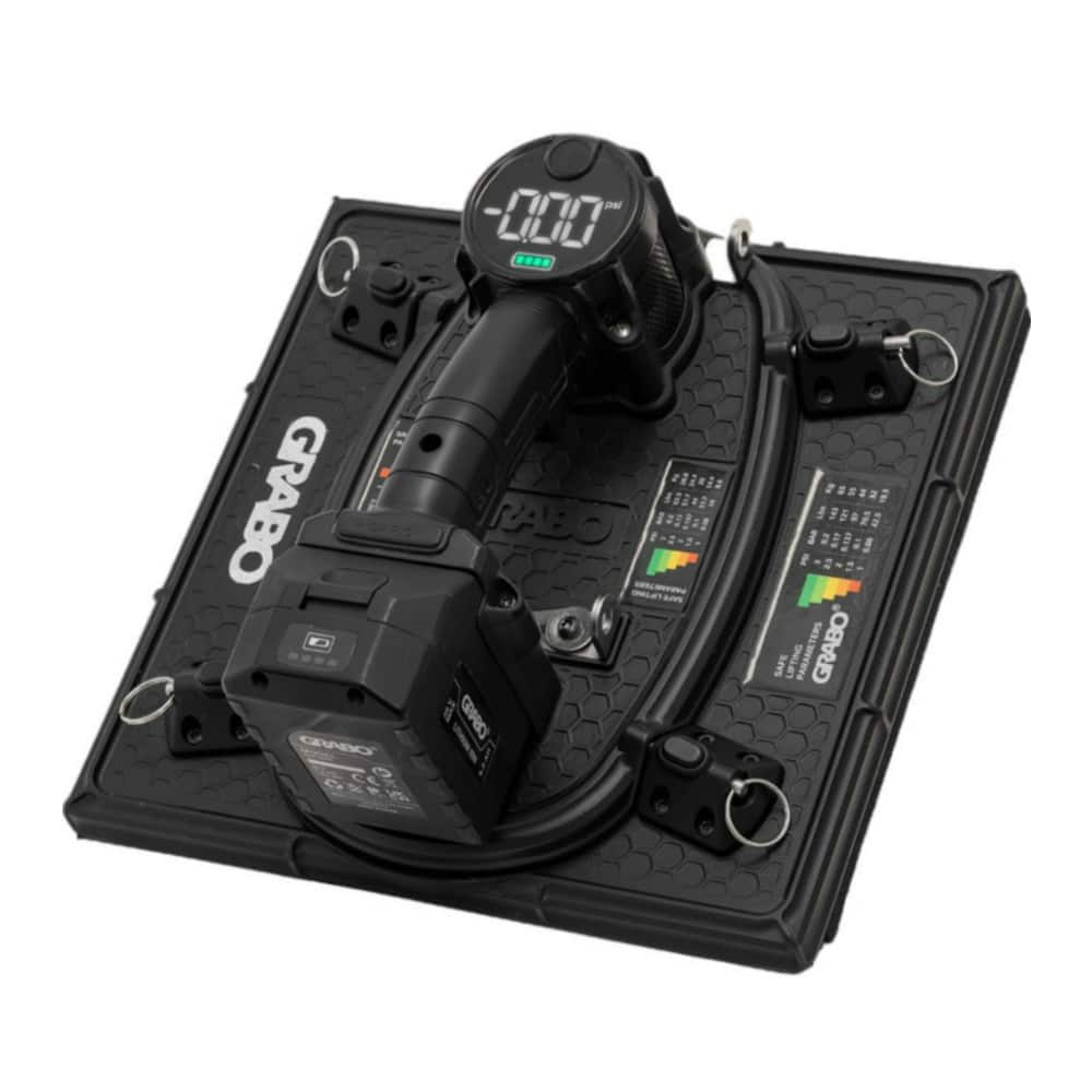 Grabo - High Flow Black Suction Tool Kit with Suction Plate and LED Display