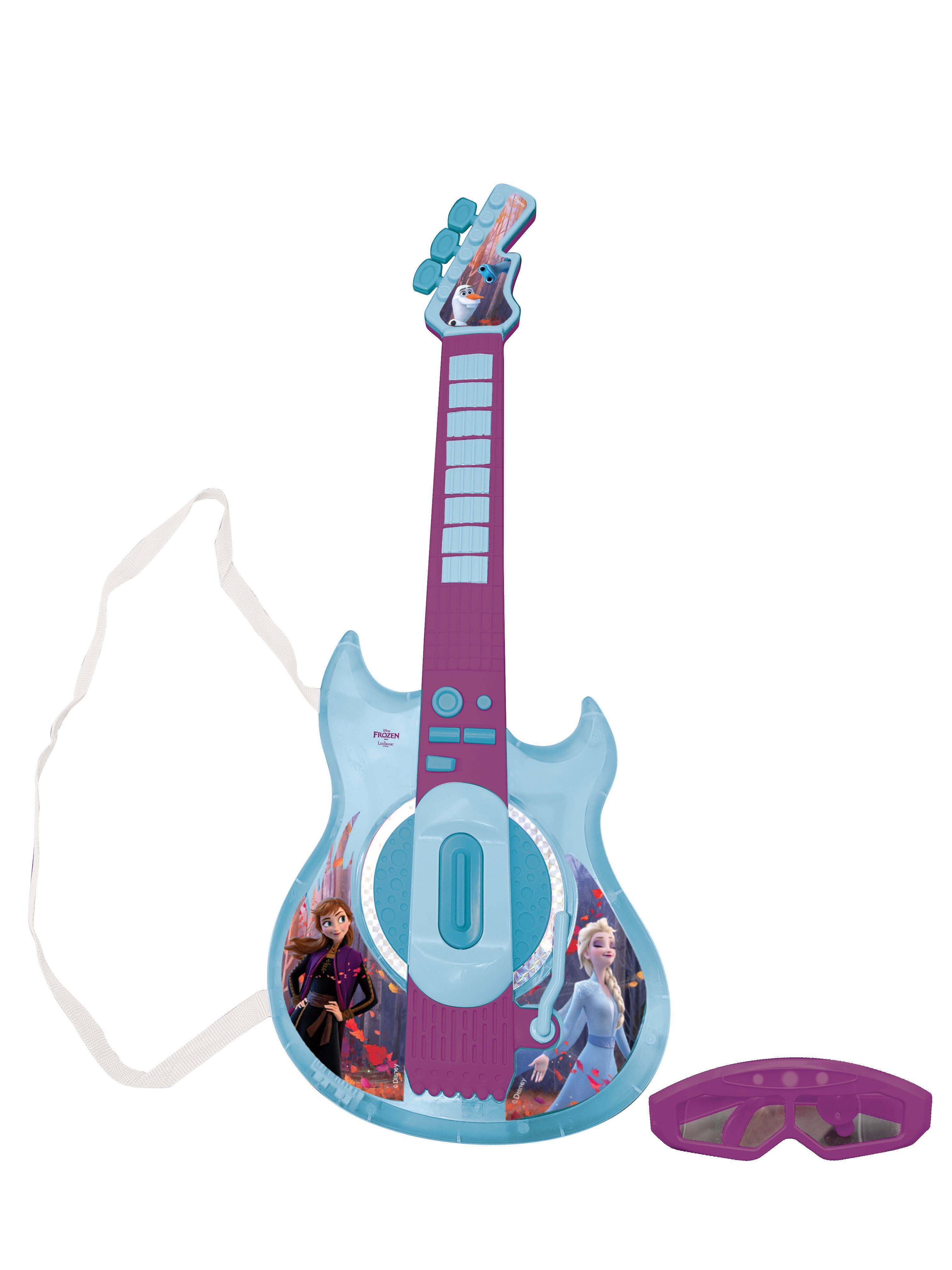 Alt View 2. Lexibook - Disney Frozen Electronic Lighting Guitar with Mic in Glasses Shape.